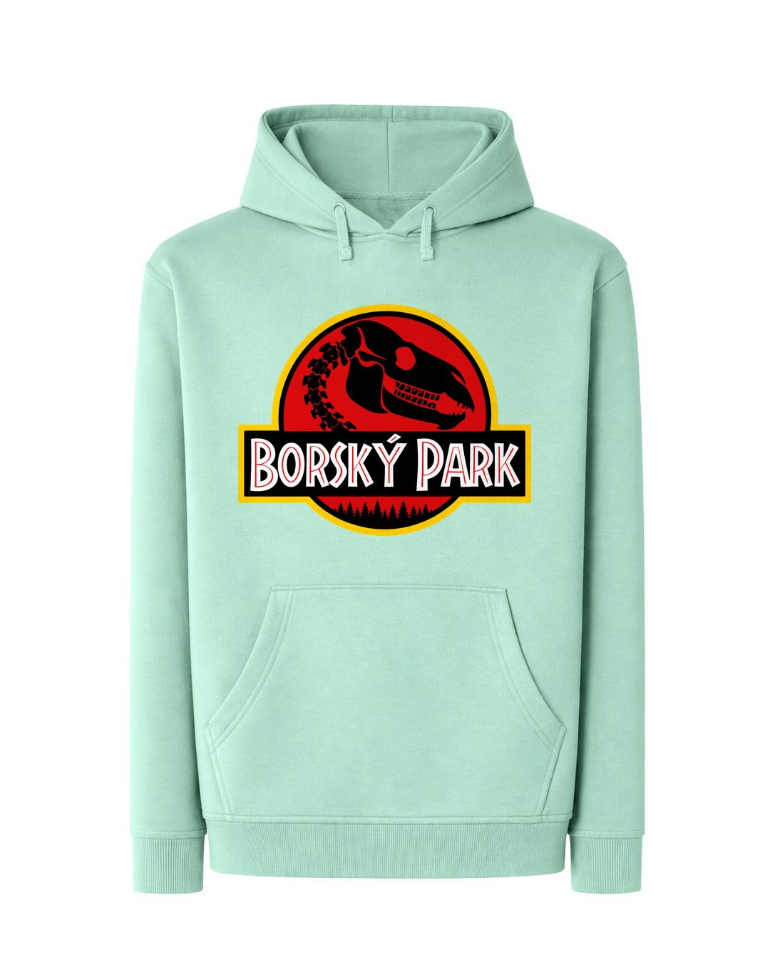 Borský Park – hoodie – Mátově zelená
