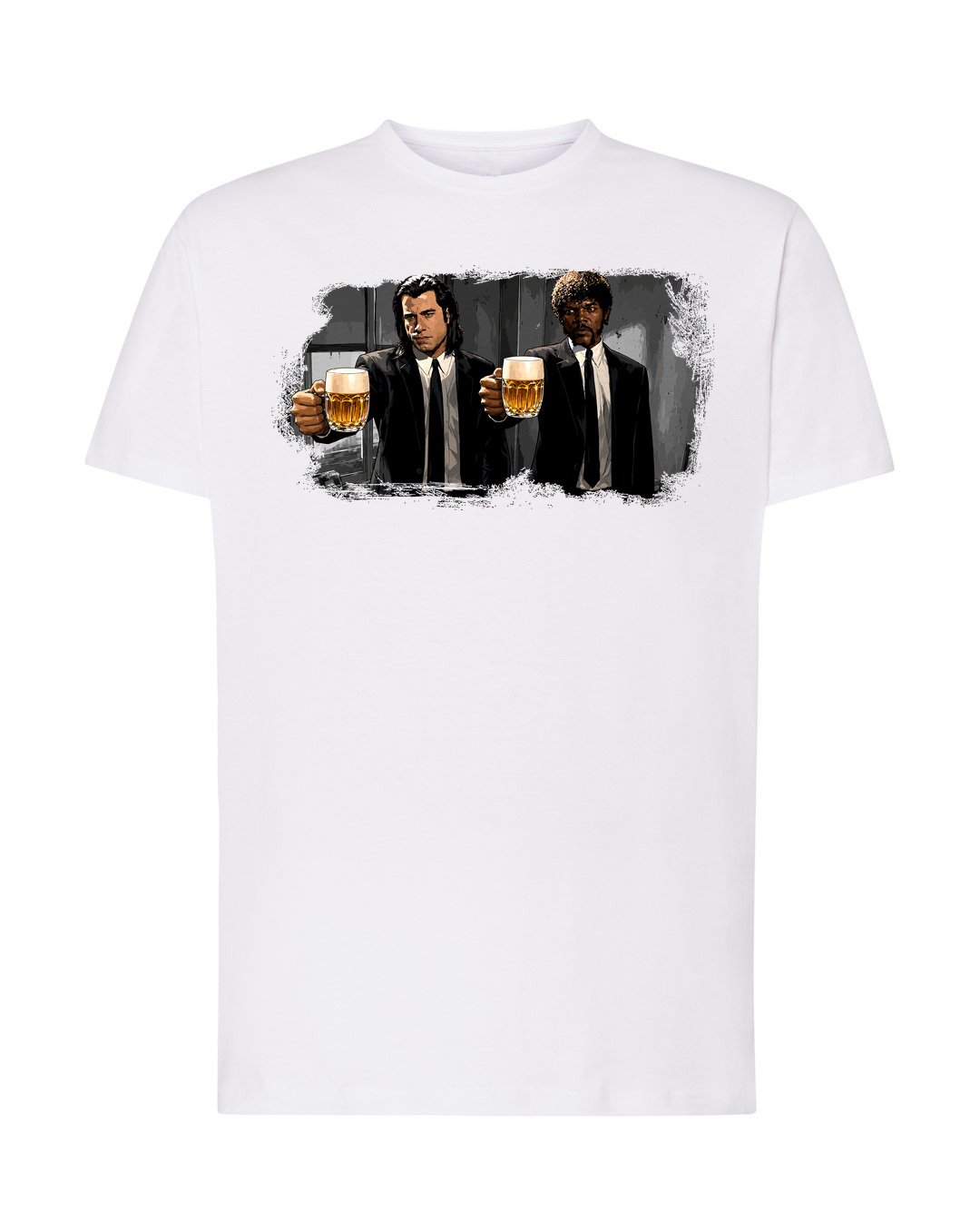 Pils Fiction – tričko – Bílá