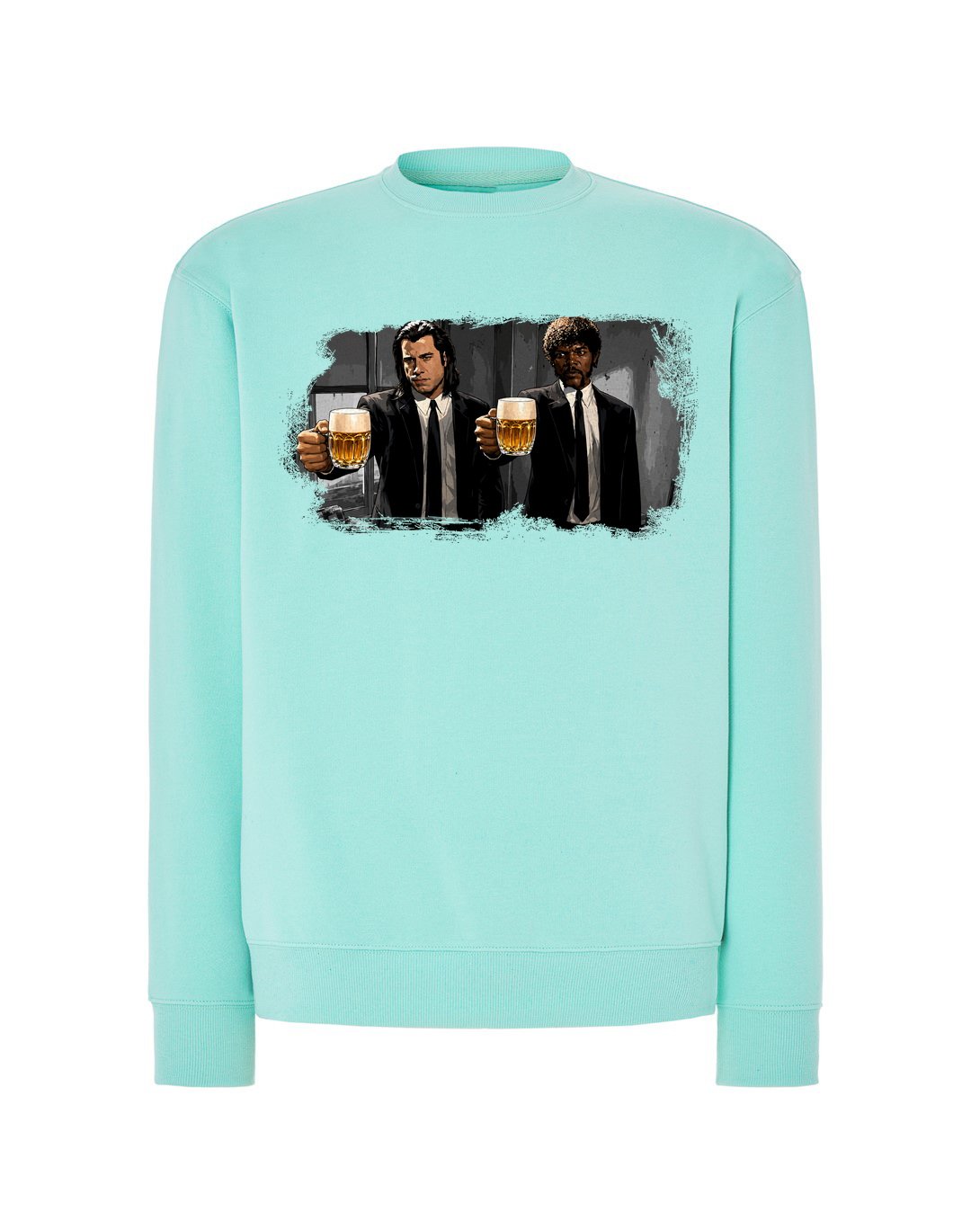 Pils Fiction – mikina – Mátově zelená