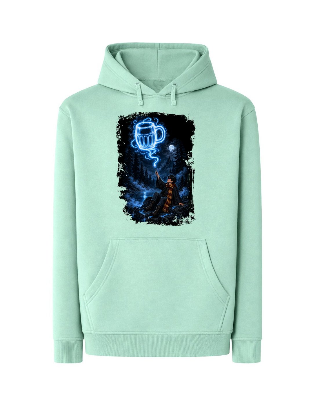 The Boy Who Drank – hoodie – Mátově zelená
